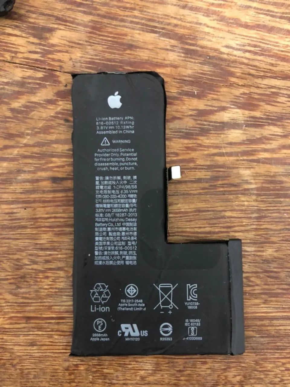 Bateria original iphone xs retirada 