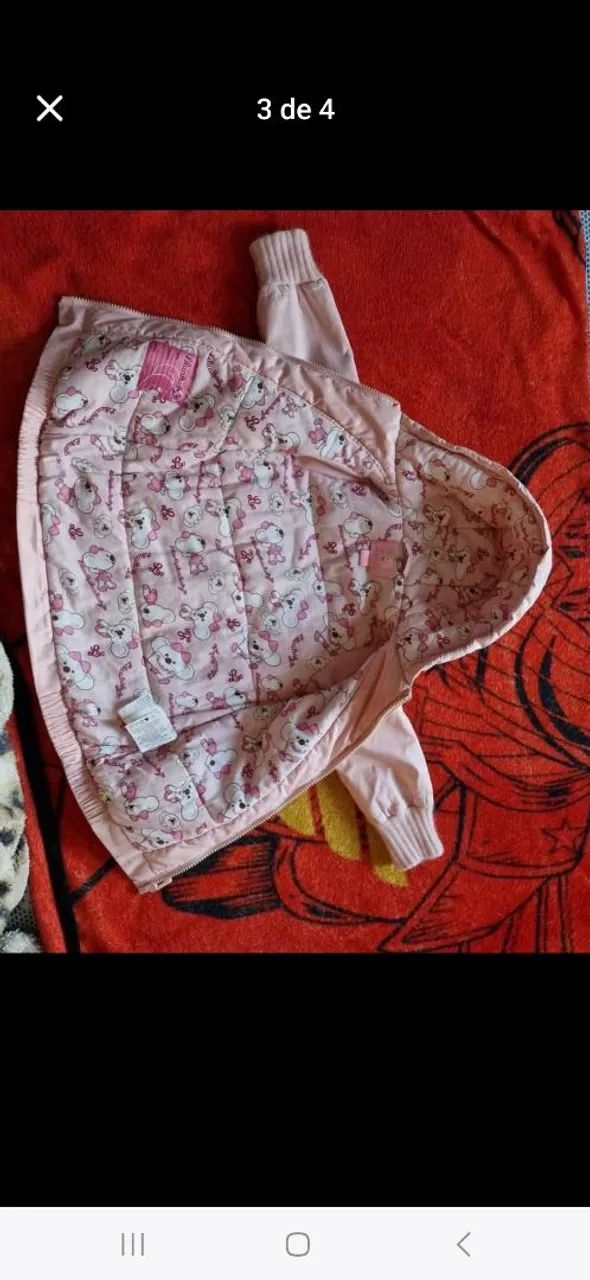 Casaco Rosa Infantil - Foto 2