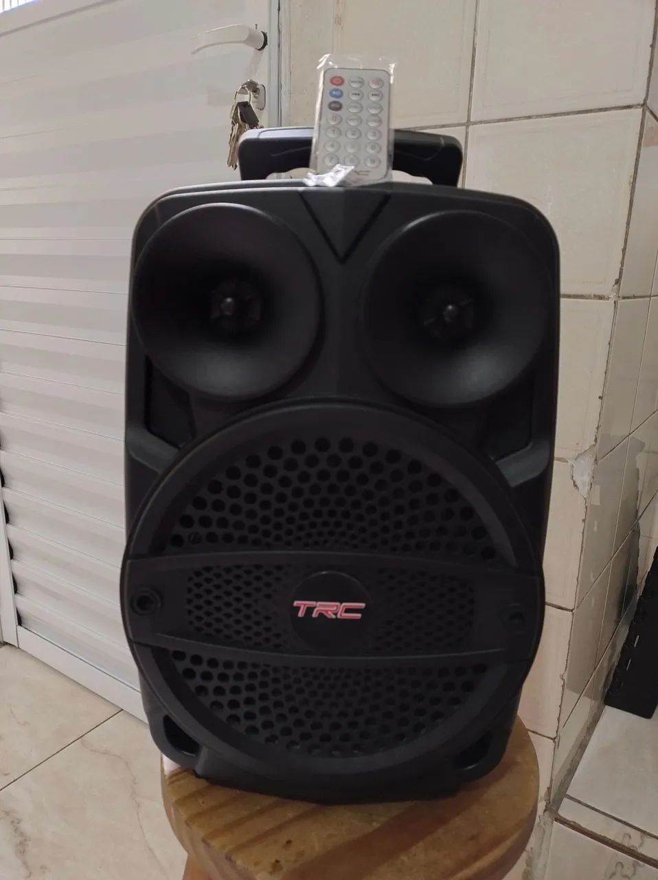 Caixa de som 130 watts rms com Bluetooth e pen drive rádio - Foto 2