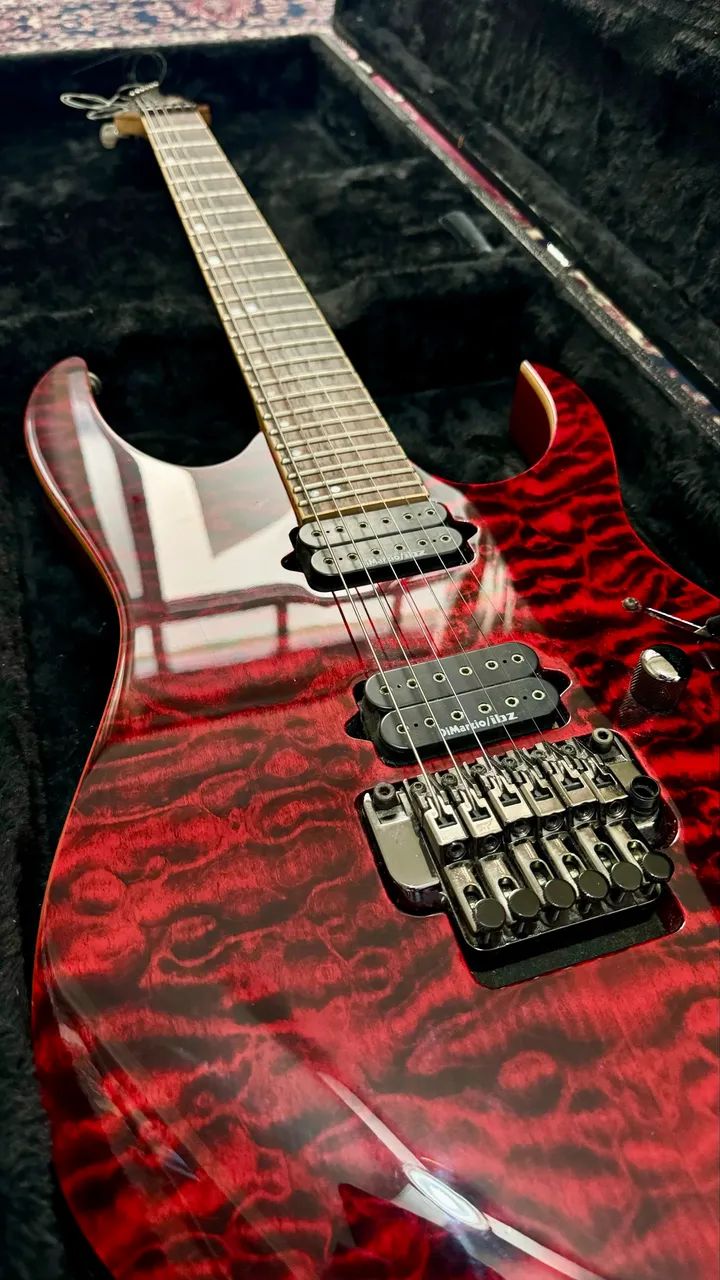 Guitarra Ibanez Premium RG920QMZ - Instrumentos musicais - Praia