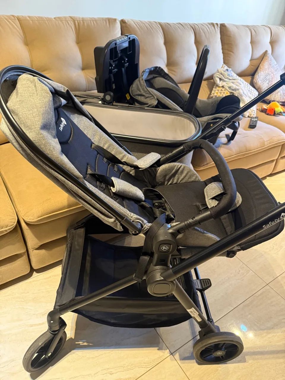 Carrinho de Bebê 5 em 1 Safety Magnific - Foto 2