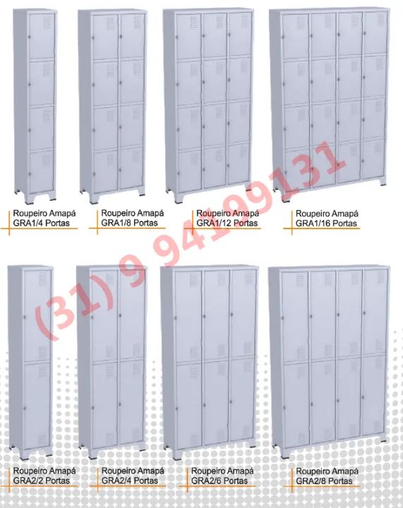 Roupeiro Escaninho 8 Portas Novo Frete Gratis - Foto 6