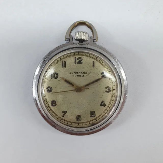 Relógio de Bolso a Corda Junghans Alemão Vintage  - Foto 2