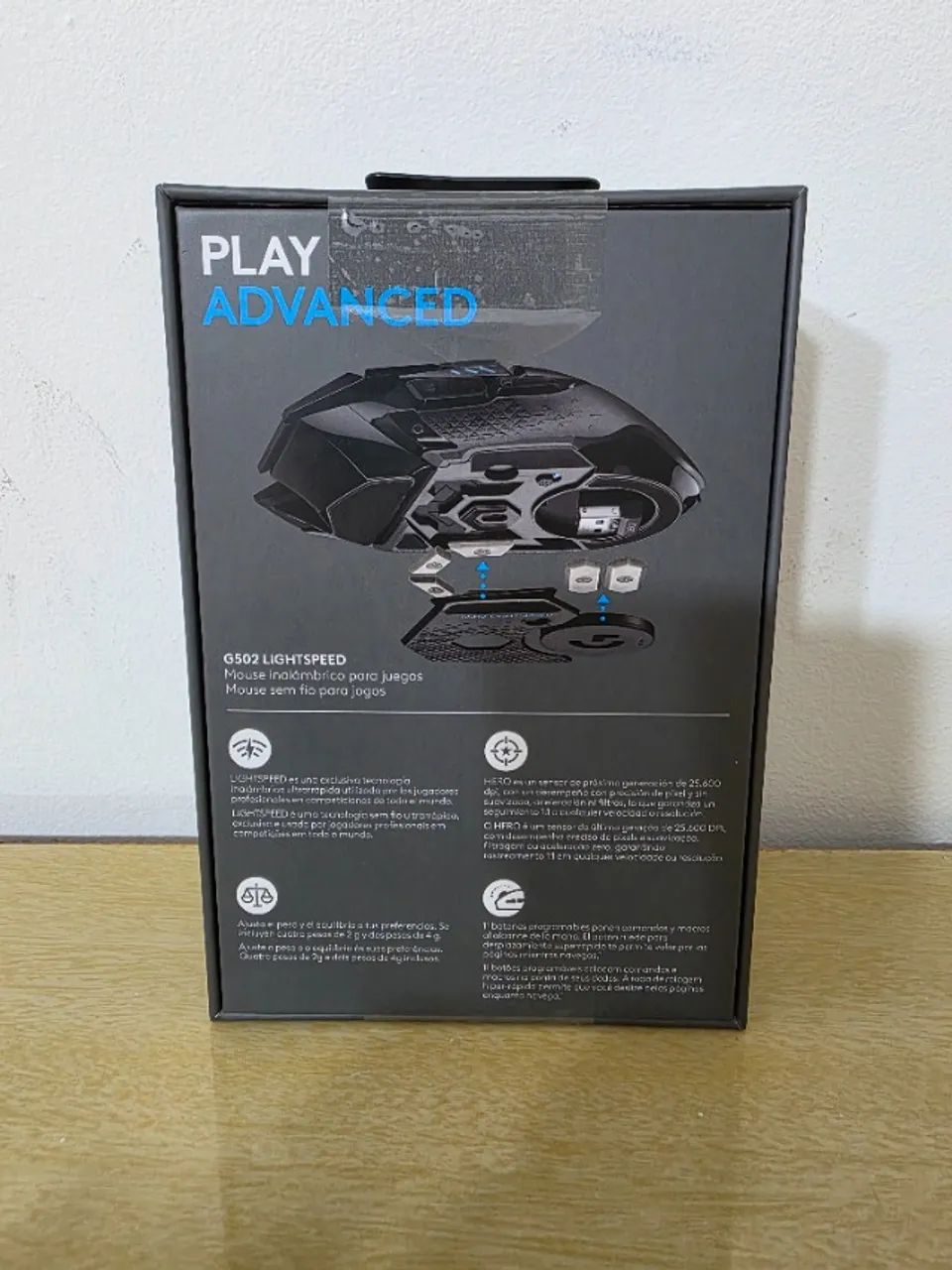 Mouse Gamer Sem Fio Logitech G502 Com Sensor Hero 25k Preto - Foto 4