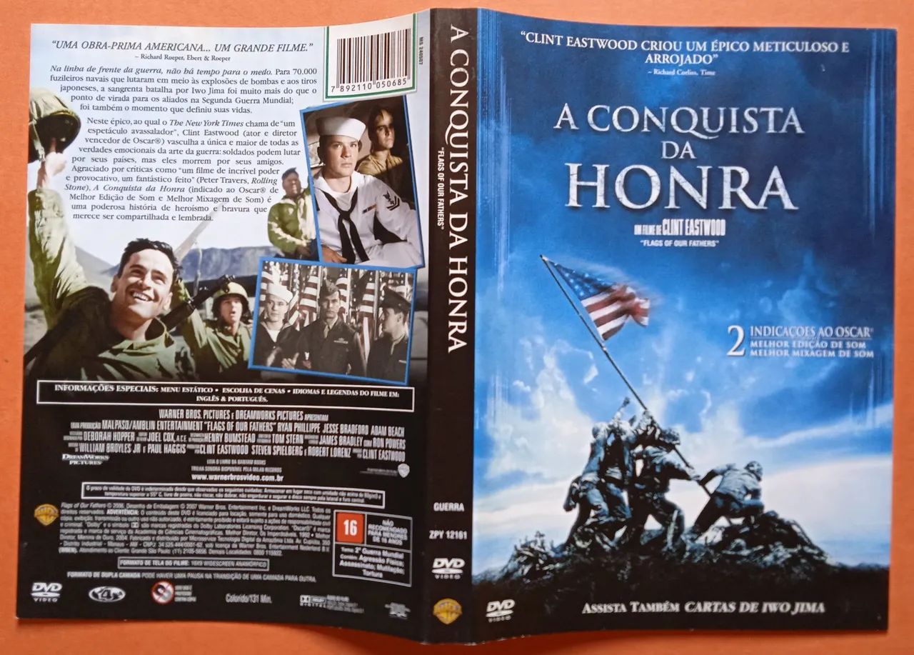 Dvd A Conquista da Honra e Cartas de Iwo Jima - Foto 3