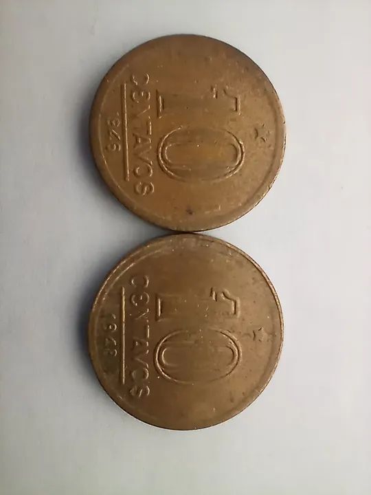 6 moedas de 10 centavos - Foto 2