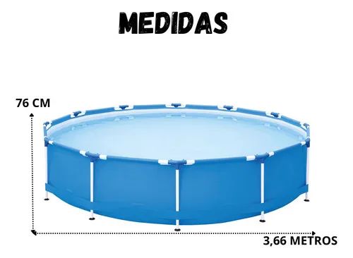 Piscina Circular 7.000 Litros Azul Mor Resistente - Foto 3