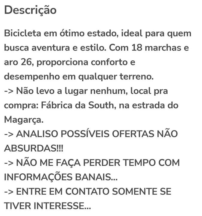 Bicicleta Beach Caiçara 18 marchas, aro 26. - Foto 6