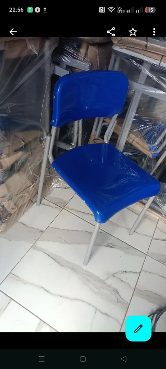 Cadeira de Escritório Azul
