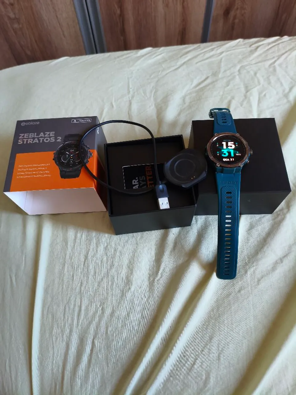 Smartwatch - ZEBLAZE STRATOS 2. 150 reais. Novinho.