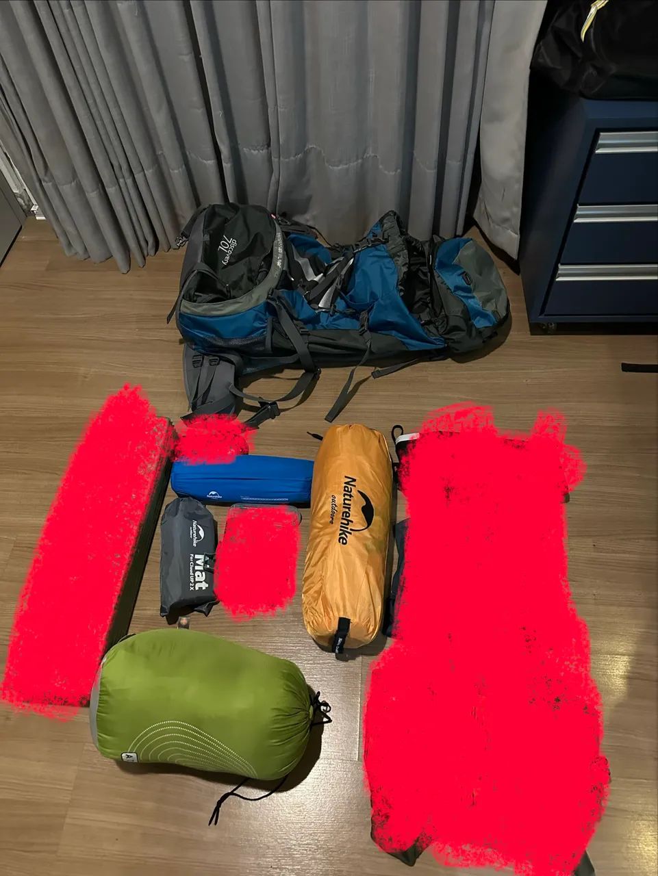 BAIXO! KIT Camping (BARRACA) (SACO DE DORMIR)