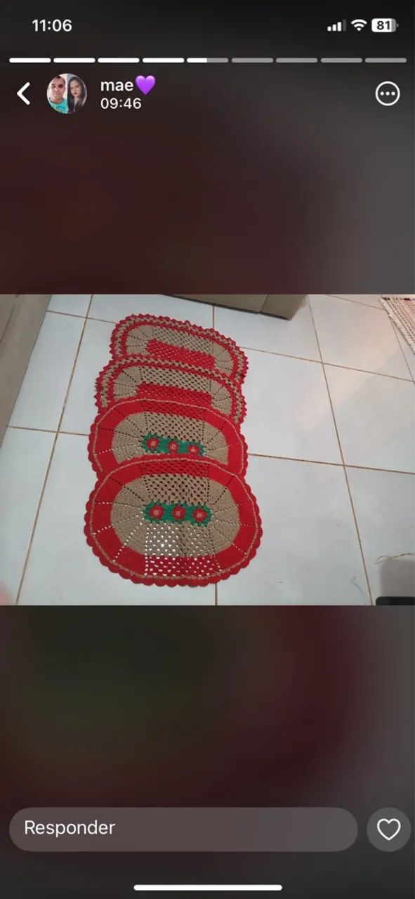Tapete de Crochê Artesanal Exclusivo - Foto 2