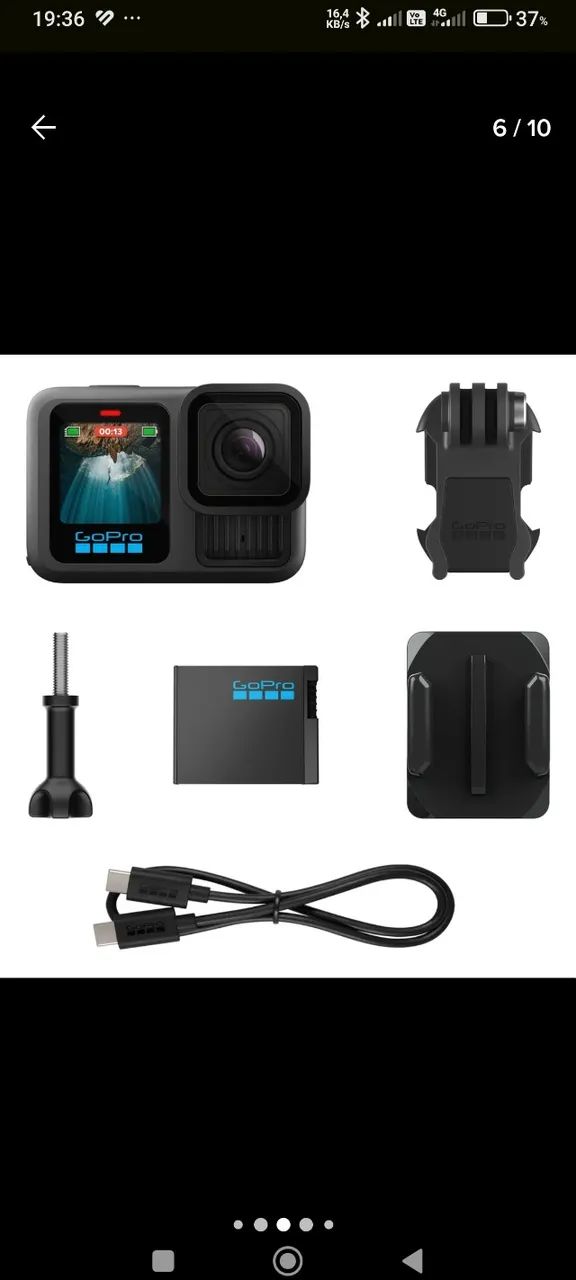 kit Gopro hero 13 black + bateria extra (novos e lacrados) - Foto 2