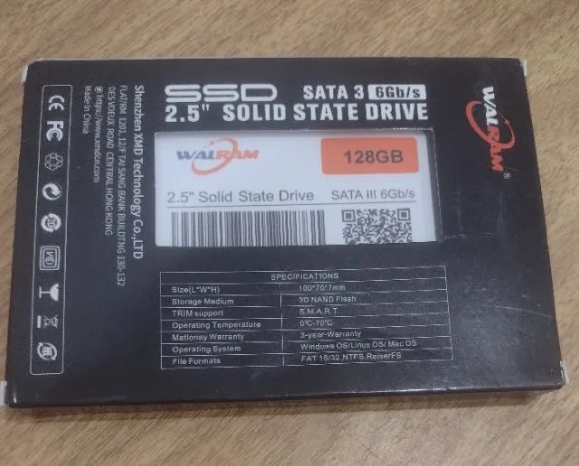 SSD 128Gb sata3 6gb/s PC Notebook - Entrega grátis JP