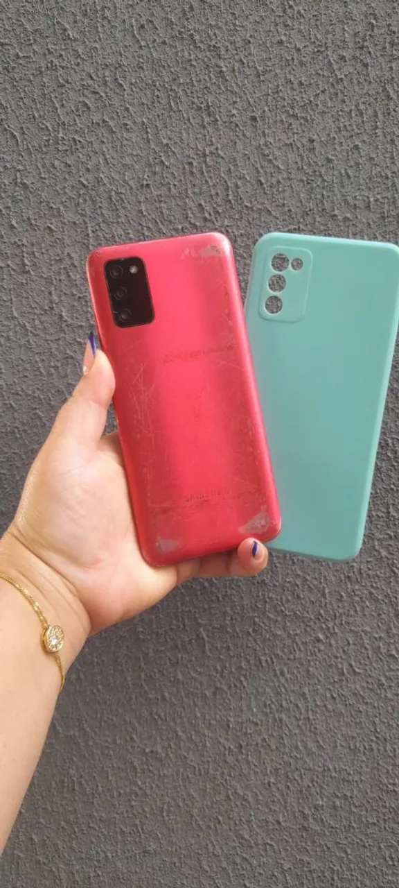 Smartphone a03s 64gb biometria desbloqueio facial