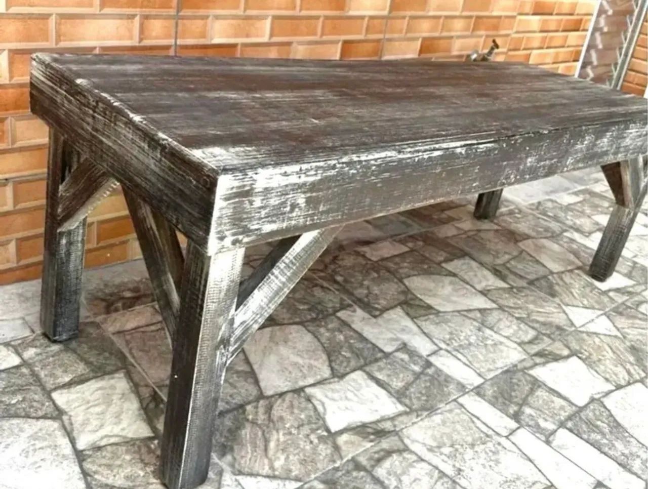 Banco de madeira rústico 130 cm 
