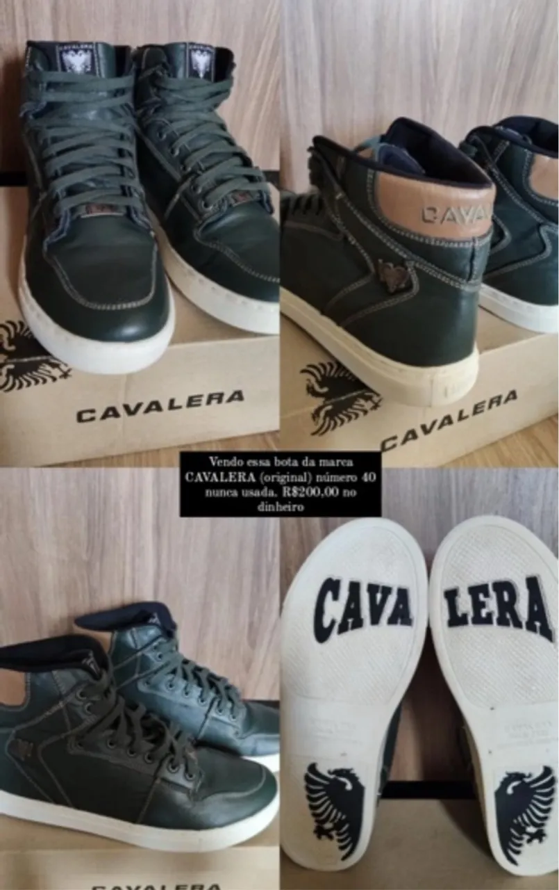 Bota Cavalera (Original) - Número 40