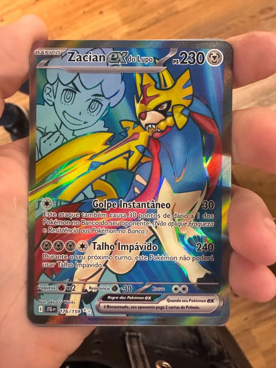 Carta Zacian EX do Lupo - 176/159