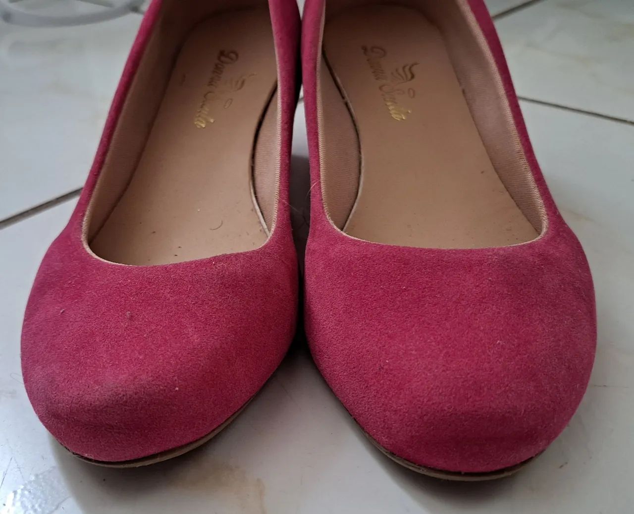 Sapato feminino camurça Pink - 37