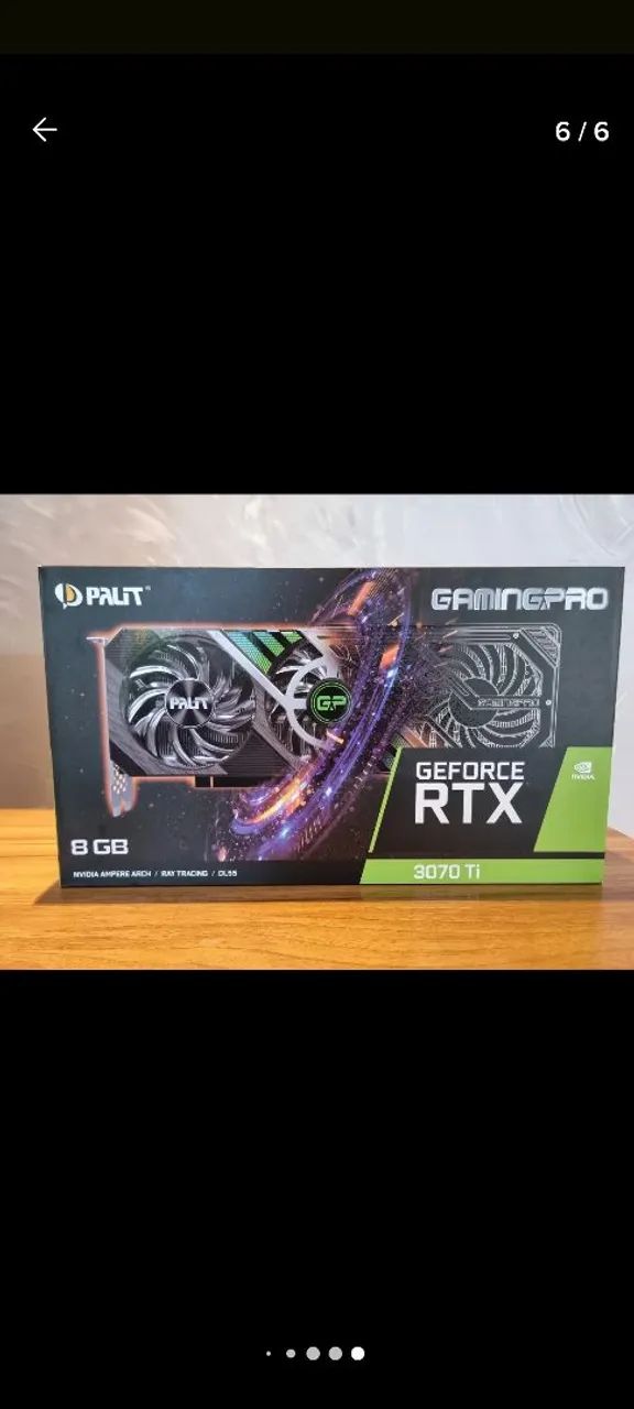 Placa de Video Palit GeForce RTX 3070 Ti 8GB