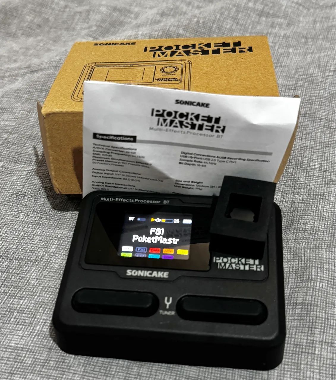 Pedaleira Pocket Master sonicake baixo guitarra - Foto 4