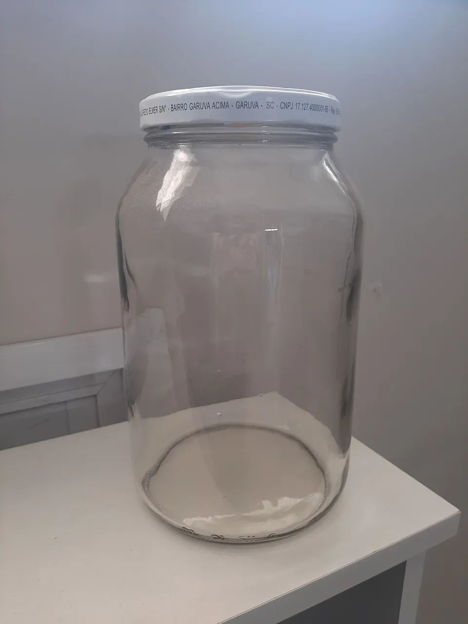 Pote de vidro para conserva 3L