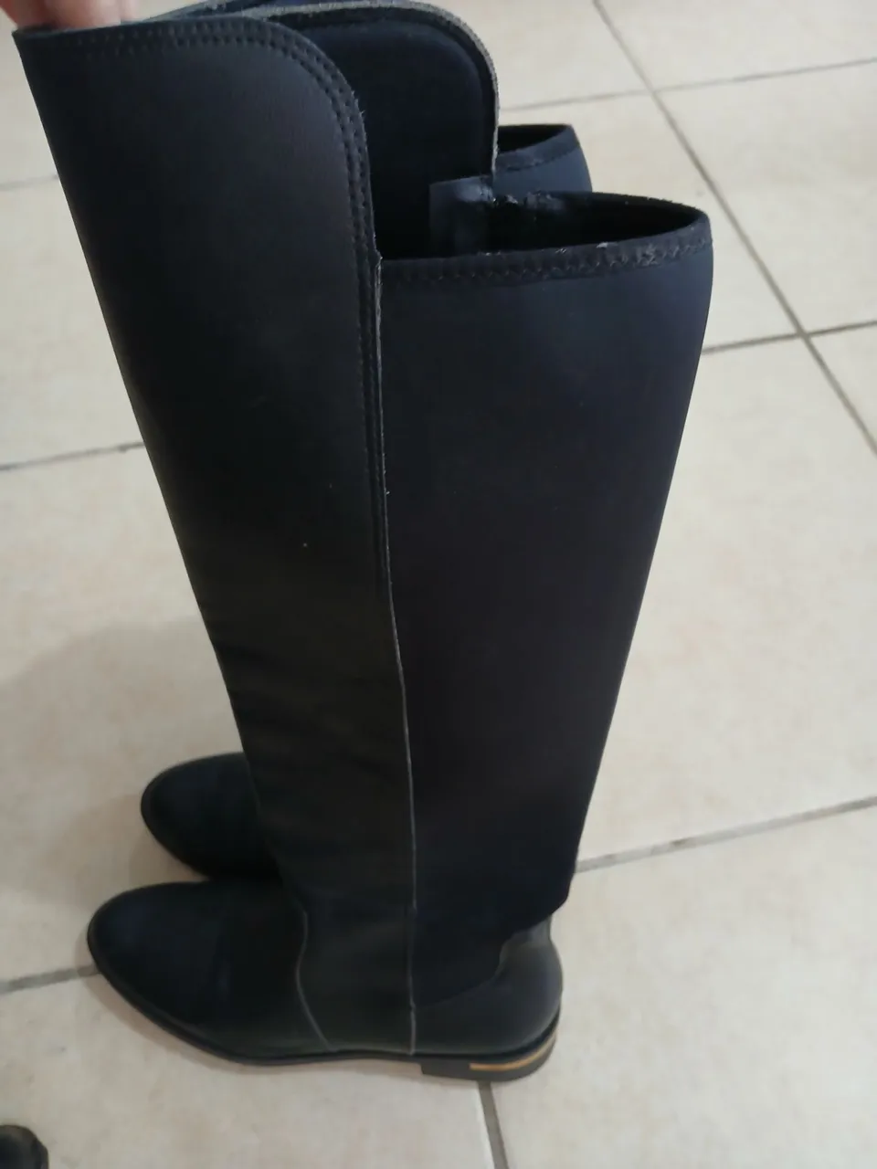 Bota Feminina Cano Alto Preta