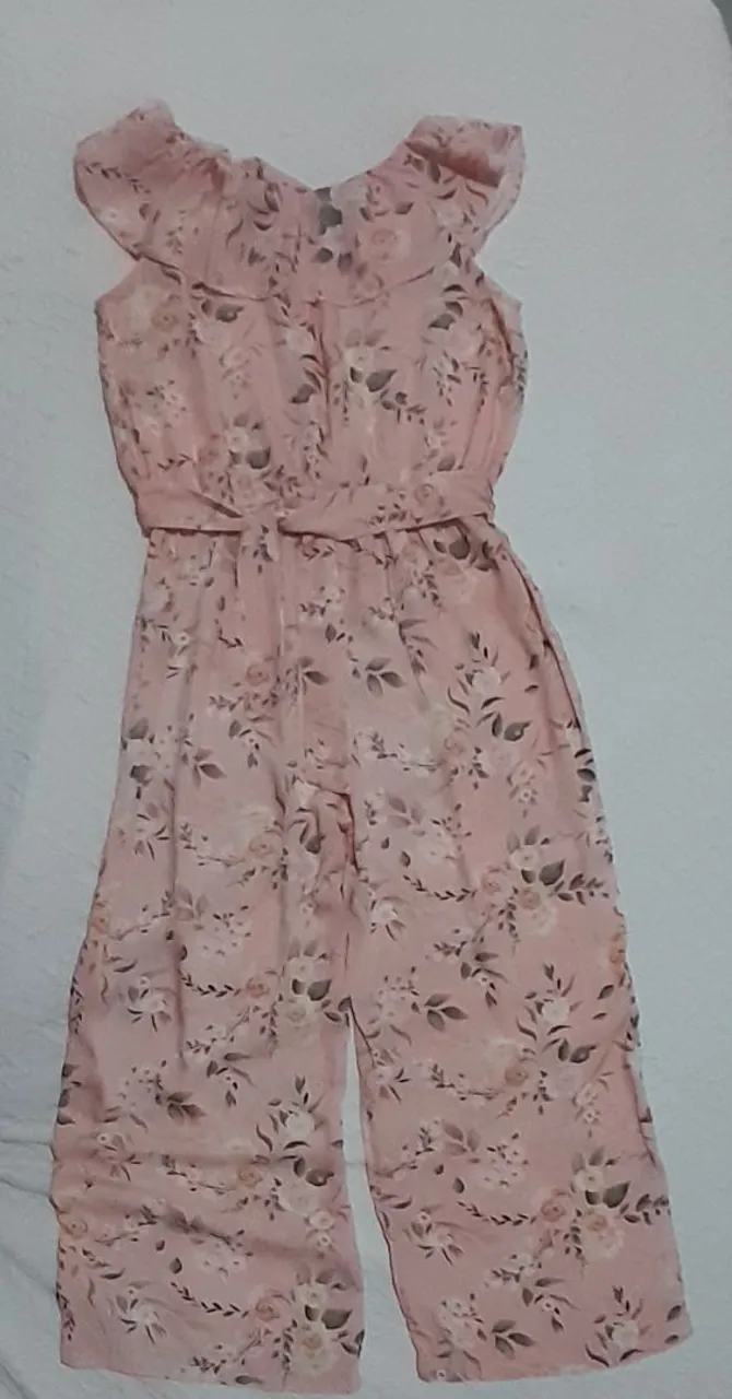 Macacãos Feminino Floral Rosa