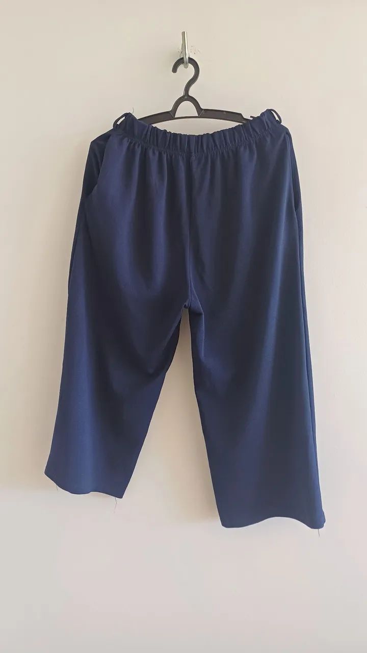 Calça Azul Marinho Confortável - Foto 3