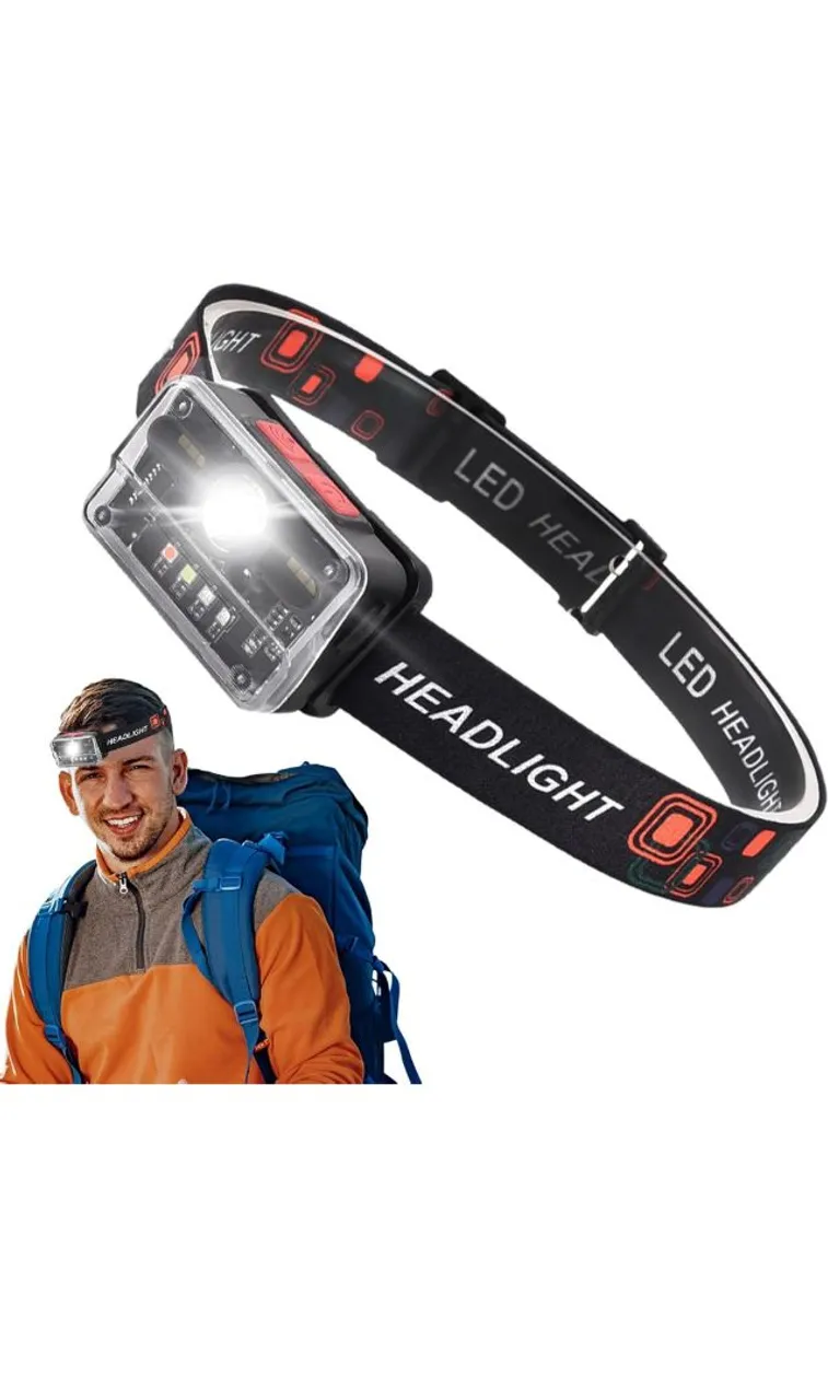 lanterna de cabeça led para camping e atividades ao ar livre