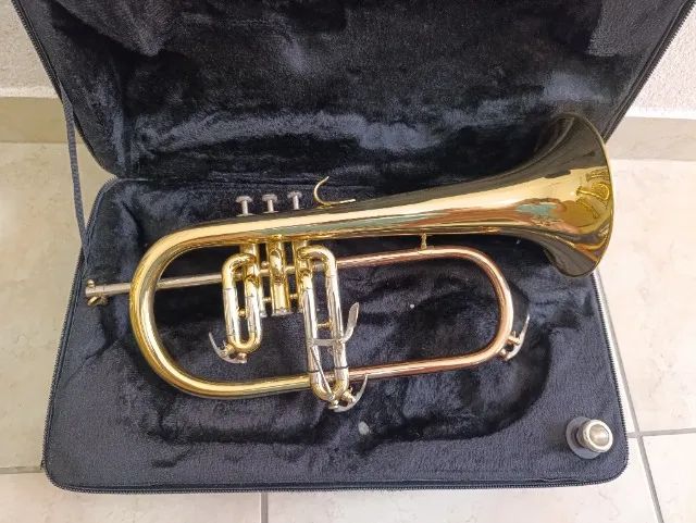 Flugelhorn Schieffer Sib - Laqueado - Aceito trocas - Parcelo 18x