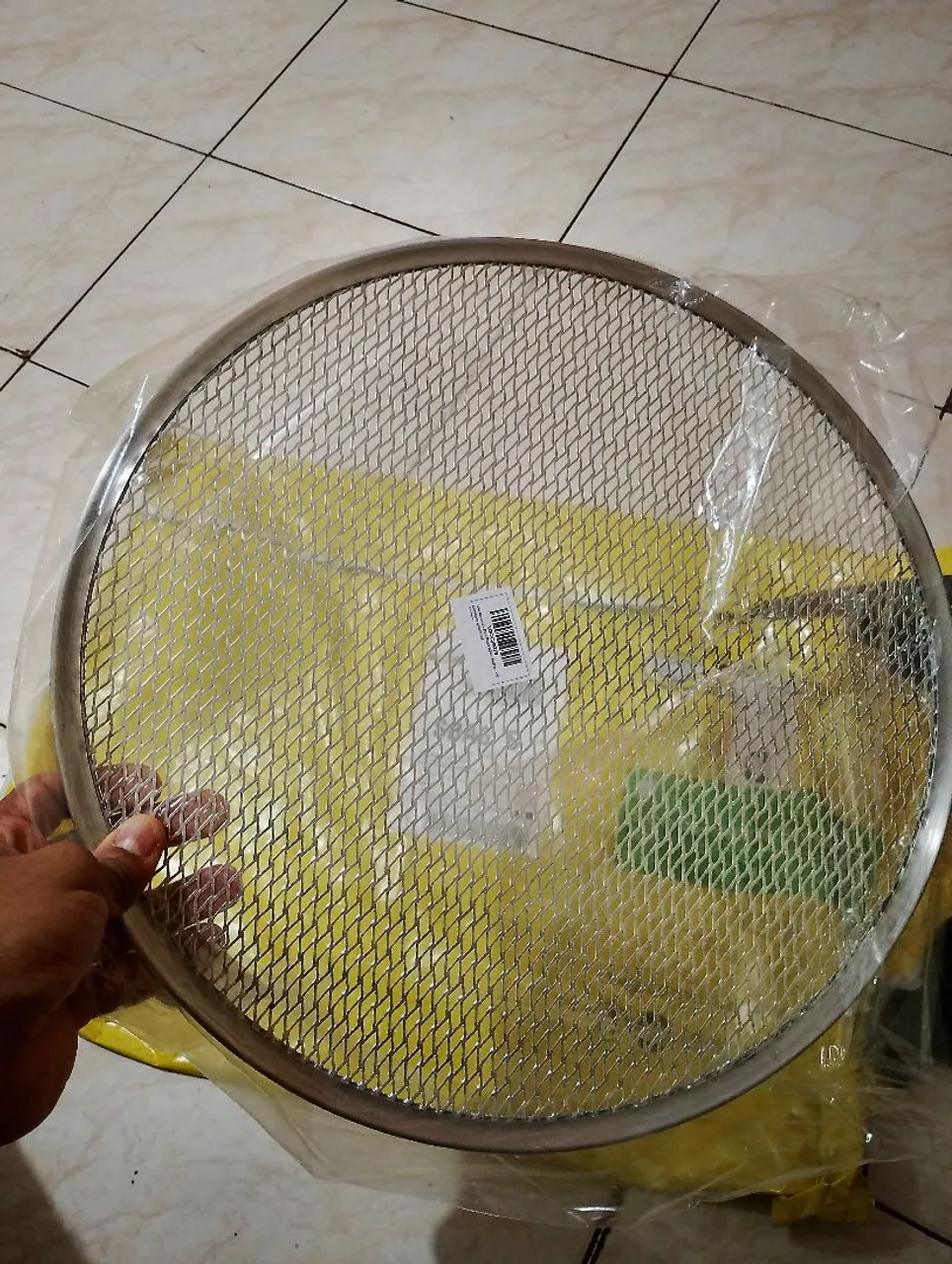 Tela para assar pizza