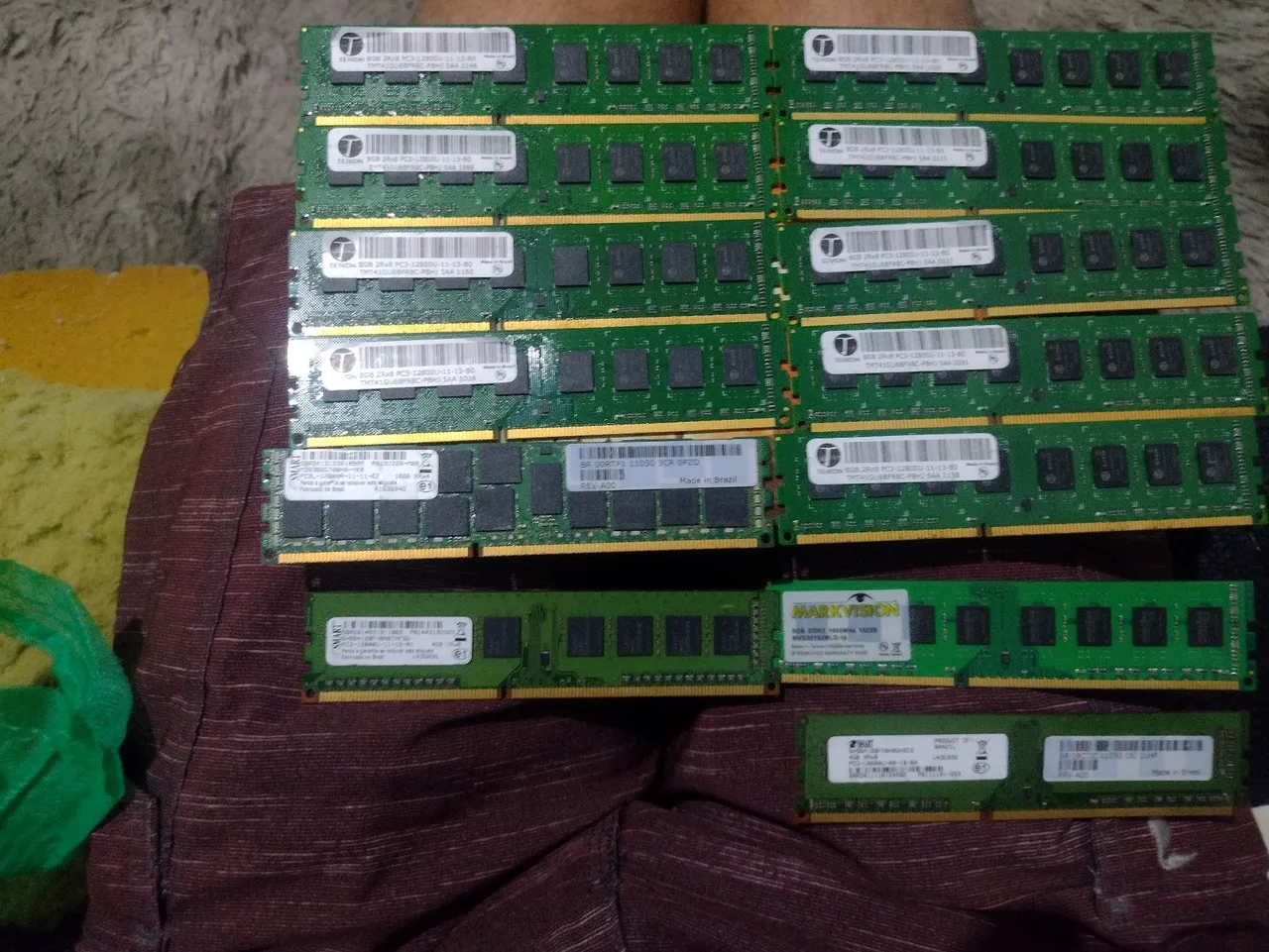 Memórias RAM DDR3 Diversas Marcas e Capacidades