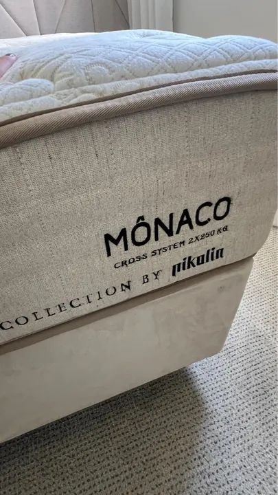 Conjunto Pikolin box + colchão casal novinhos - Foto 5