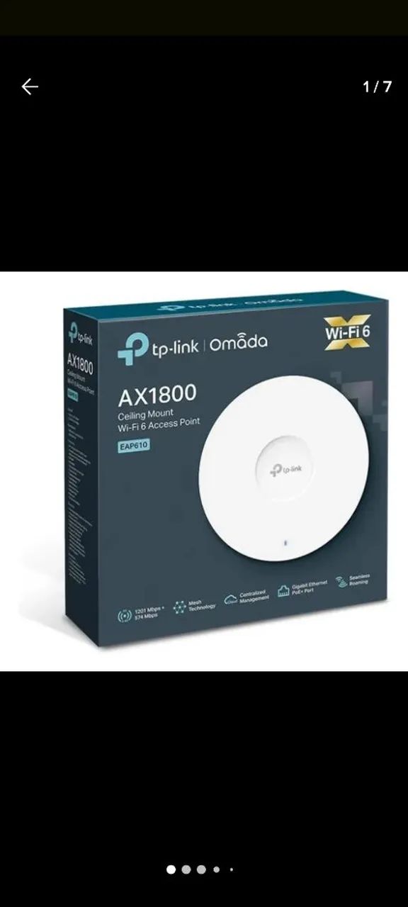 2 Unidades Access Point TP-Link Omada AX1800 Wi-Fi 6 EAP610