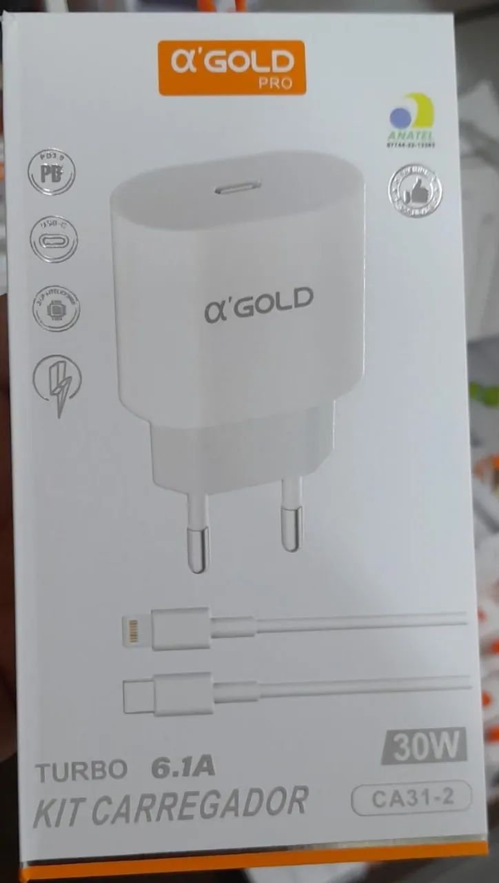 Carregador 30w Completo usbc para iphone 