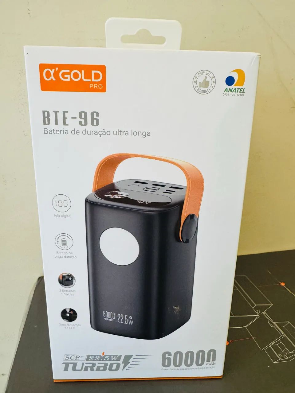 Carregador power bank 60000 ideal para starlink 