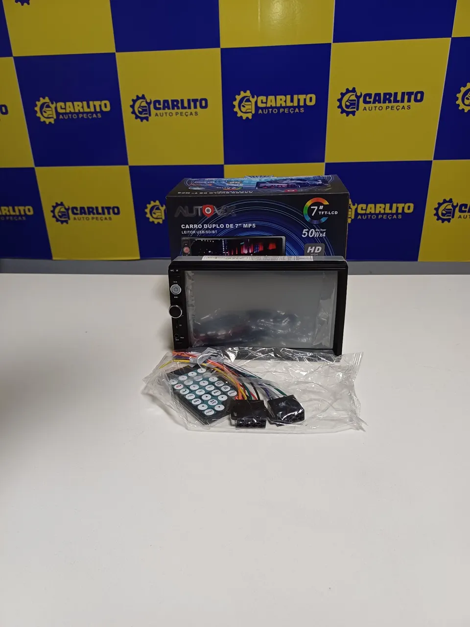Multimídia Automotiva 7" MP5 com Tela LCD
