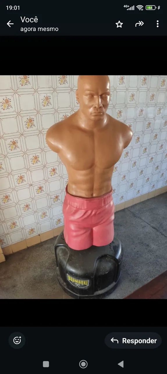Boneco de treino boom boxe 
