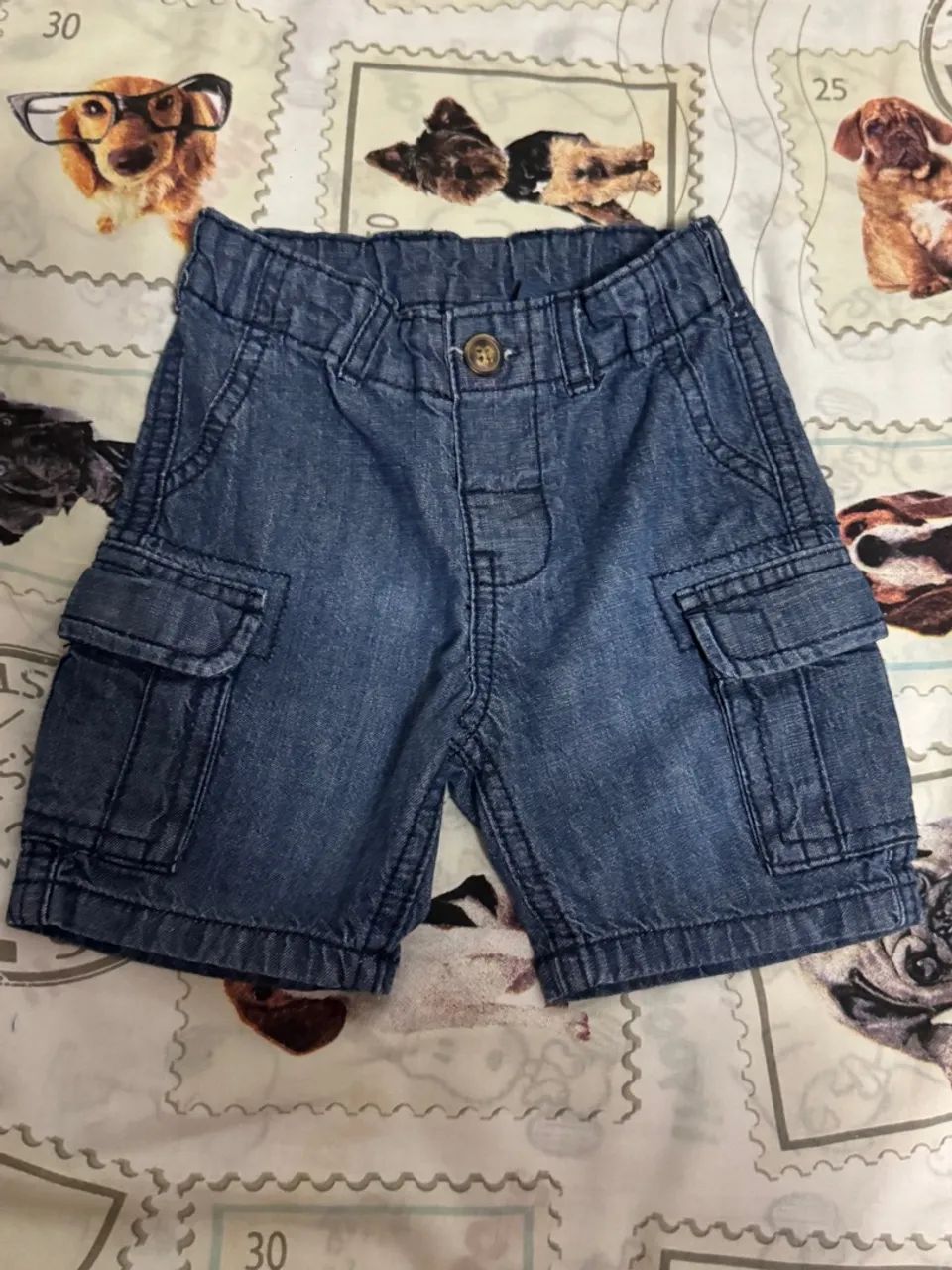 Conjunto Infantil Carter's: Camiseta Leão e Shorts Jeans - Foto 4