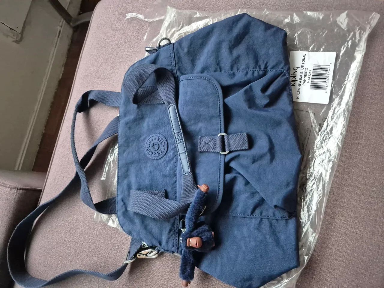 Bolsa Kipling pahneiro Original com forro térmico  - Foto 5