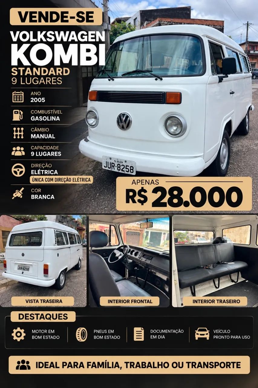 Volkswagen Kombi Standard/ Luxo/ Serie Prata 2005