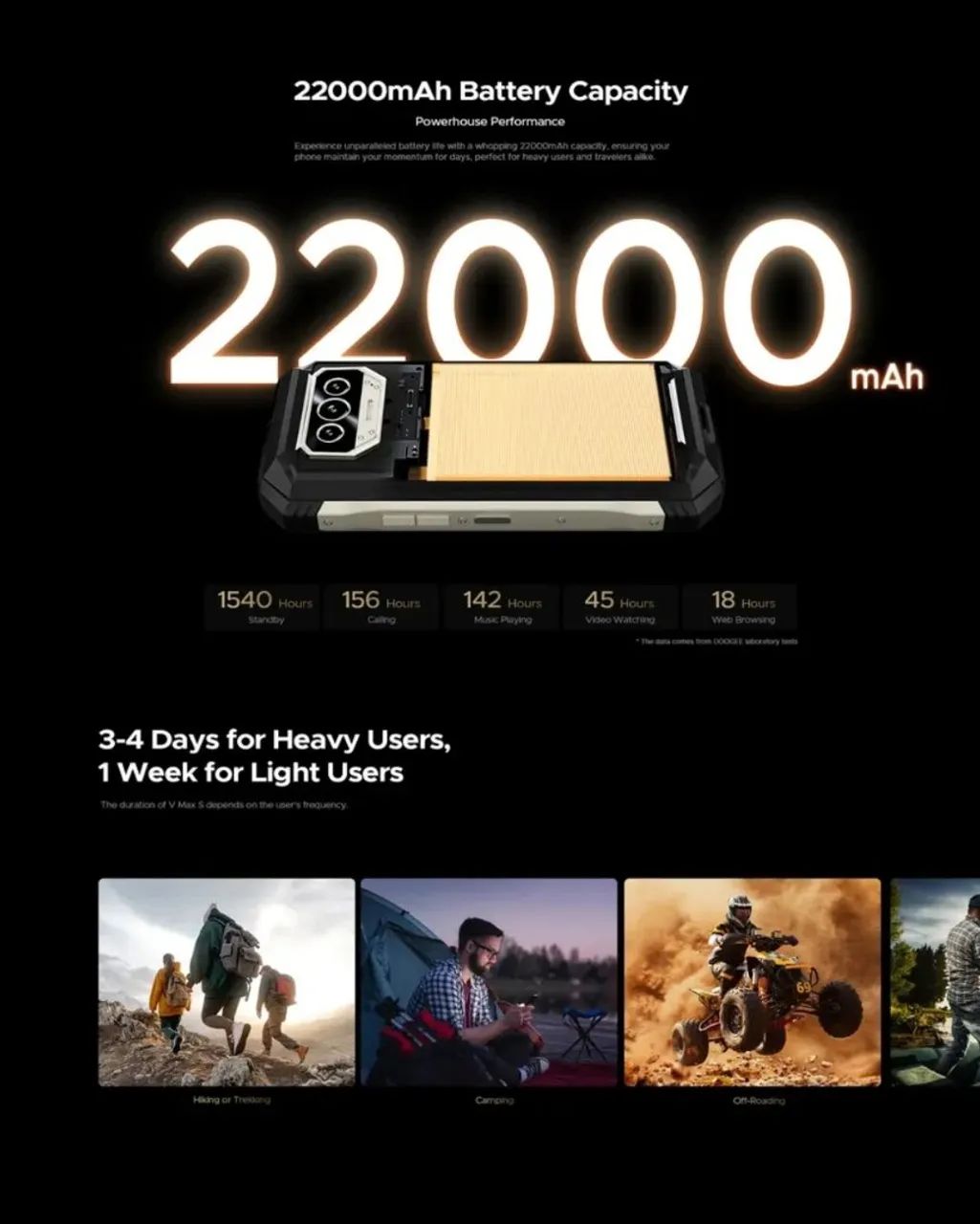 Celular robusto militar Doogee Vmax S PRONTA ENTREGA - Foto 3