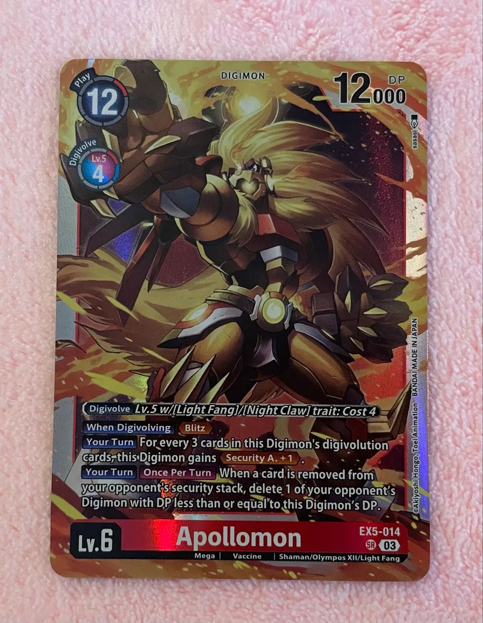 Apollomon EX5-014 Digimon TCG