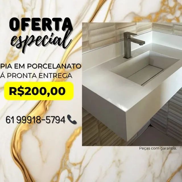Pia de porcelanato  - Foto 4