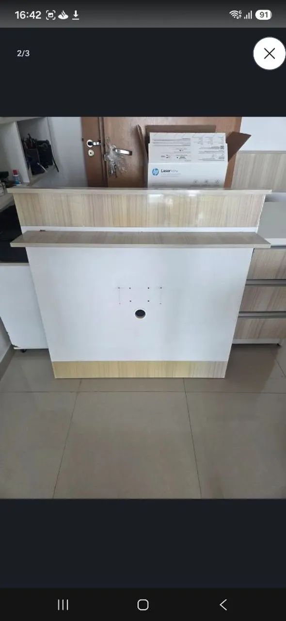 Painel para tv em MDF! Tá perfeito. R$100,00.
