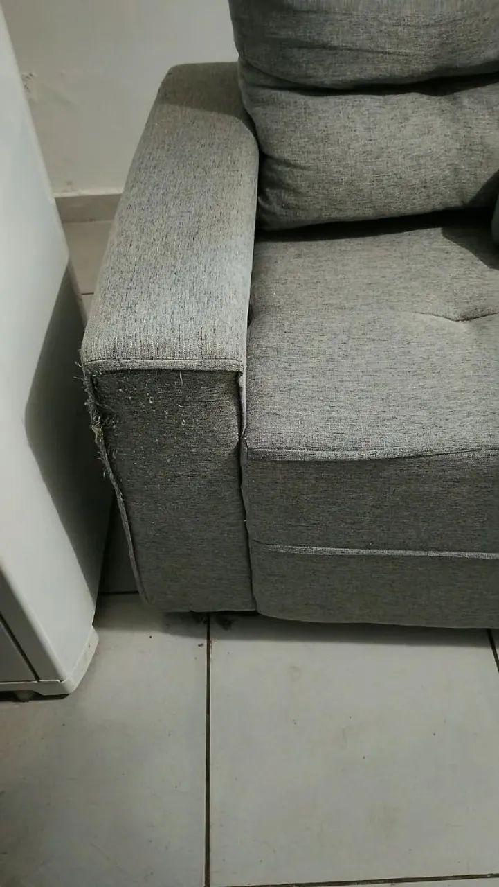 Título: Sofá 3 Lugares Cinza