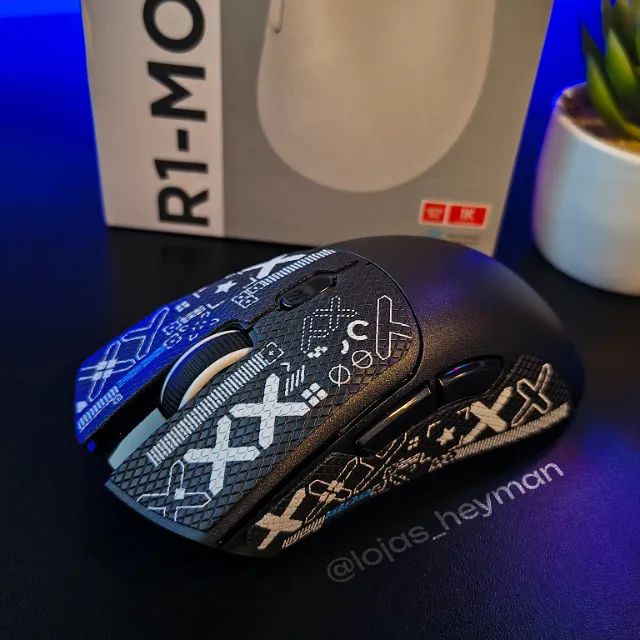 Mouse Gamer Sem Fio Attack Shark R1 Preto 18000 DPI Bluetooth e 2.4G - Foto 3
