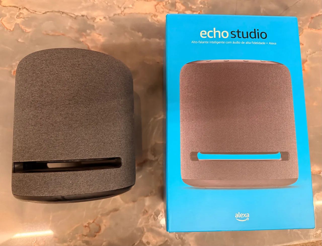 Amazon Echo Studio 1ª Geração Impecável - Na Caixa Original