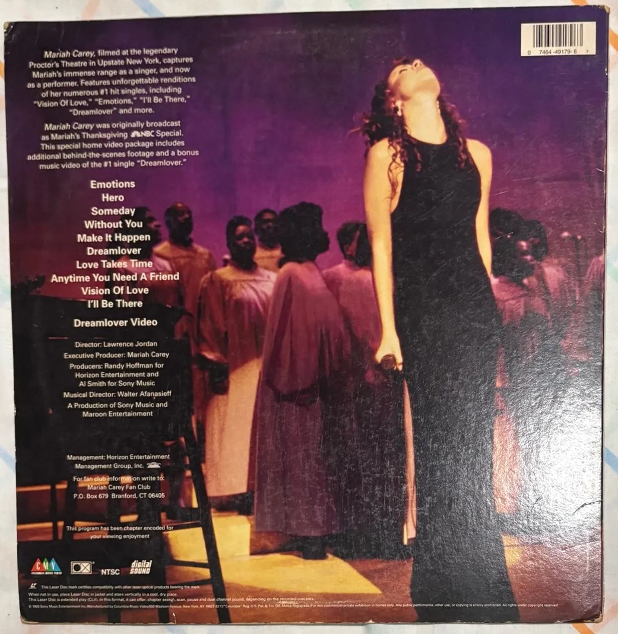 LD Mariah Carey (1992) LaserDisc - Foto 2